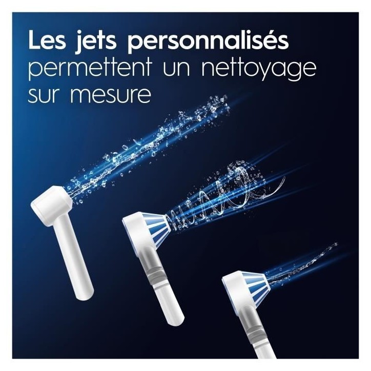 Brosse a dents électrique Oral B Jet Dentaire Oxyjet + 2 canules BLANC Brosse a dents électrique Oral B Jet Dentaire Oxyjet + 2 canules BLANC