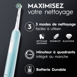 Brosse a dents électrique - ORAL-B Pro 1 - Sensitive Clean - Bleu