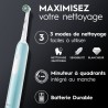Brosse a dents électrique - ORAL-B Pro 1 - Sensitive Clean - Bleu