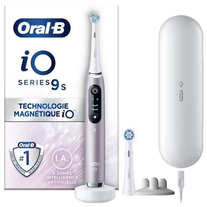 Brosses a dents - ORAL-B - iO9s Series - Rose Quartz (+1 refills) - Electrique Brosses a dents - ORAL-B - iO9s Series - Rose Quartz (+1 refills) - Electrique