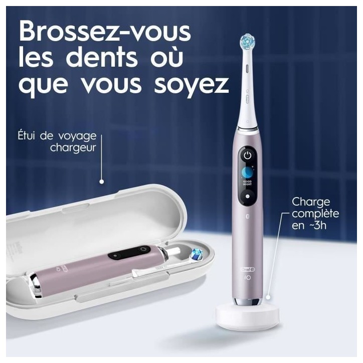 Brosses a dents - ORAL-B - iO9s Series - Rose Quartz (+1 refills) - Electrique Brosses a dents - ORAL-B - iO9s Series - Rose Quartz (+1 refills) - Electrique