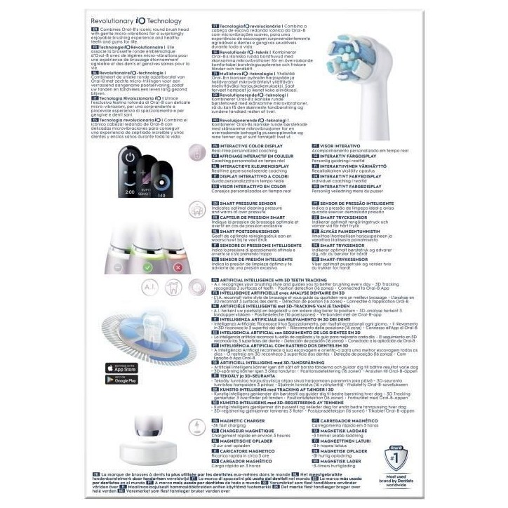 Brosses a dents - ORAL-B - iO9s Series - Rose Quartz (+1 refills) - Electrique Brosses a dents - ORAL-B - iO9s Series - Rose Quartz (+1 refills) - Electrique