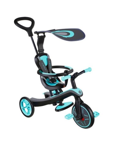 Tricycle évolutif GLOBBER Explorer - Bleu - 4 en 1 - pour enfant de 18 mois et plus