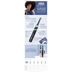 Oral-B iO 5 Lot De 2, Brosses a Dents Électriques Noire et Blanche, 2