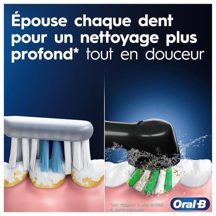 Oral-B Vitality Pro Brosse a Dents Électrique Noire, 1 Brossette Oral-B Vitality Pro Brosse a Dents Électrique Noire, 1 Brossette