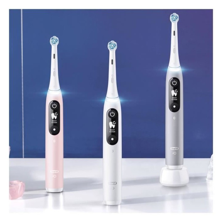 Oral-B iO 6S Brosse a Dents Électrique connectée Bluetooth Grise, 2 Brossettes, 1 Étui De Voyage Oral-B iO 6S Brosse a Dents Électrique connectée Bluetooth Grise, 2 Brossettes, 1 Étui De Voyage