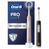 Oral-B Pro Series 1 Lot De Deux, Brosses a Dents Électriques Rose Et