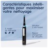Oral-B iO 3 Lot De 2, Brosses a Dents Électriques Noire et Bleue, 2 B