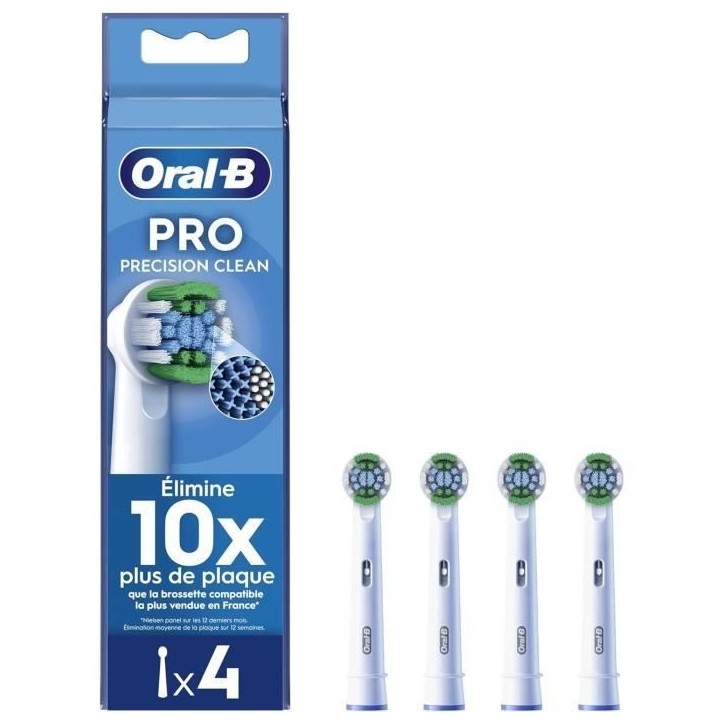 Oral-B Pro Precision Clean Brossettes Pour Brosse a Dents, Pack De 4 Unités Oral-B Pro Precision Clean Brossettes Pour Brosse a Dents, Pack De 4 Unités