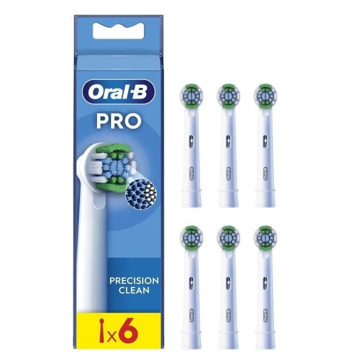 Brossette ORAL-B - Precision Clean - pour brosse a dent électrique - pack de 6 Brossette ORAL-B - Precision Clean - pour brosse a dent électrique - pack de 6