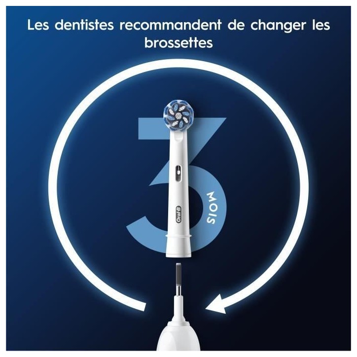 Brossette ORAL-B - Pack de 6 brossettes - Sensitive Clean - Pour brosse a dent électrique Brossette ORAL-B - Pack de 6 brossettes - Sensitive Clean - Pour brosse a dent électrique
