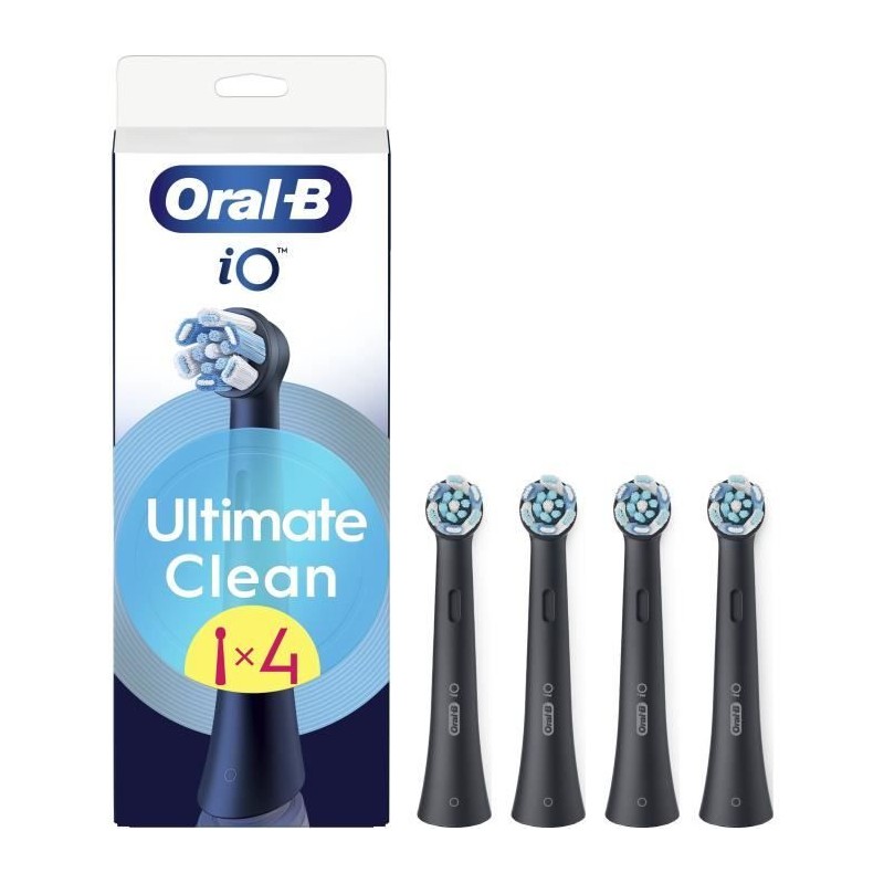 Brossettes - ORAL-B - iO refills Ultimate Clean - Pack de 4 - Noir Brossettes - ORAL-B - iO refills Ultimate Clean - Pack de 4 - Noir