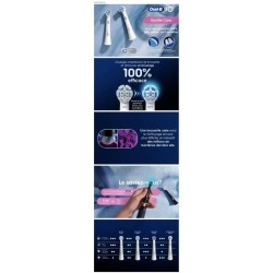 Recharges de brosse a dents - ORAL B - iO - x4 Soin Doux Blanc