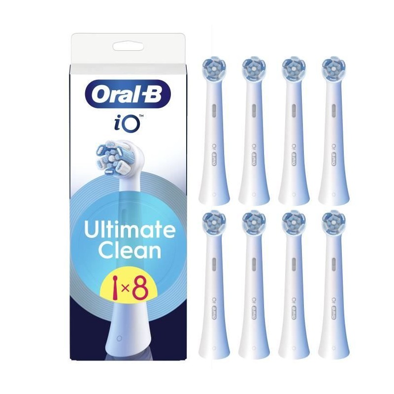 Brossettes - ORAL-B - iO refills Ultimate Clean - Pack de 8 - Blanc Brossettes - ORAL-B - iO refills Ultimate Clean - Pack de 8 - Blanc