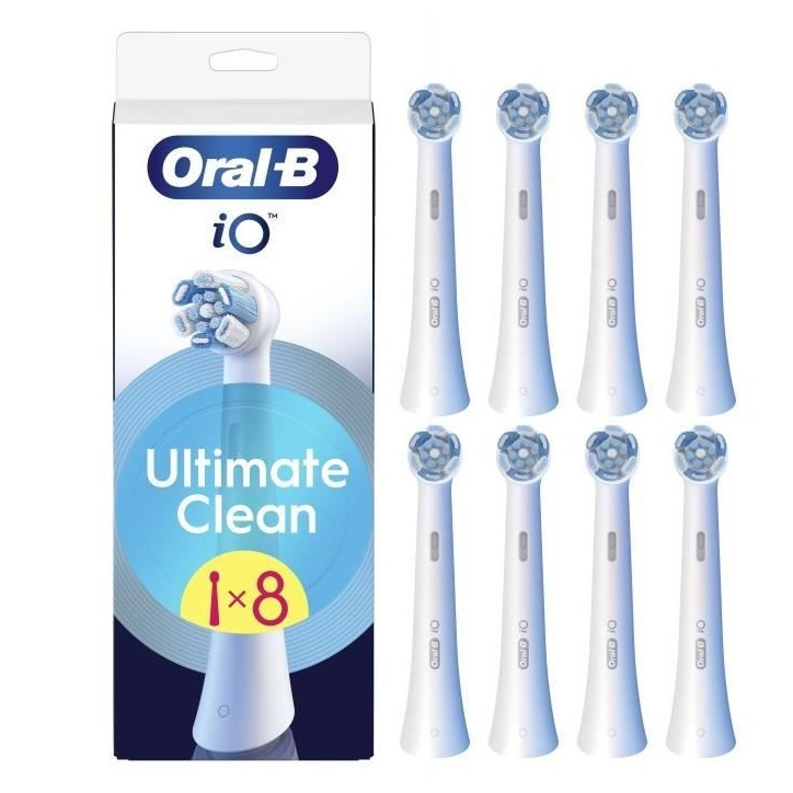 Brossettes - ORAL-B - iO refills Ultimate Clean - Pack de 8 - Blanc Brossettes - ORAL-B - iO refills Ultimate Clean - Pack de 8 - Blanc