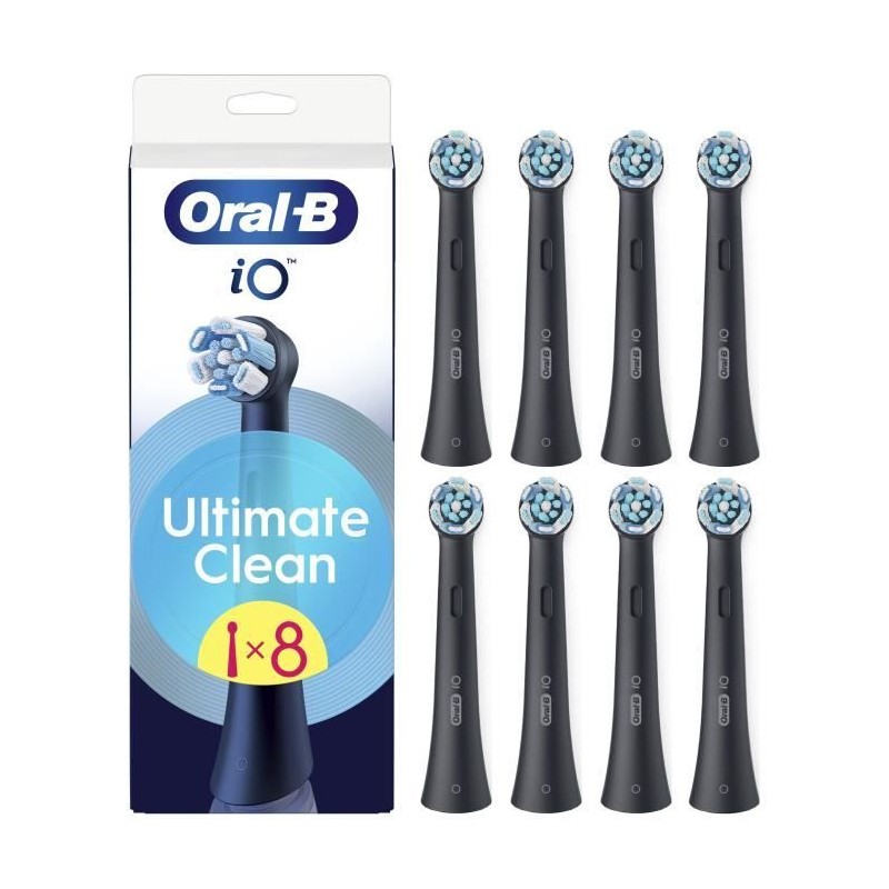 Brossette ORAL-B - iO refills Ultimate Clean - Pack de 8 - Noir Brossette ORAL-B - iO refills Ultimate Clean - Pack de 8 - Noir