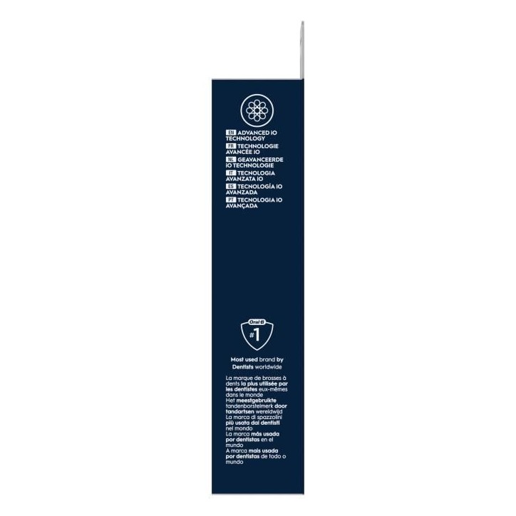 Brossettes - ORAL-B - iO refills Gentle Care - Pack de 8 - Noir