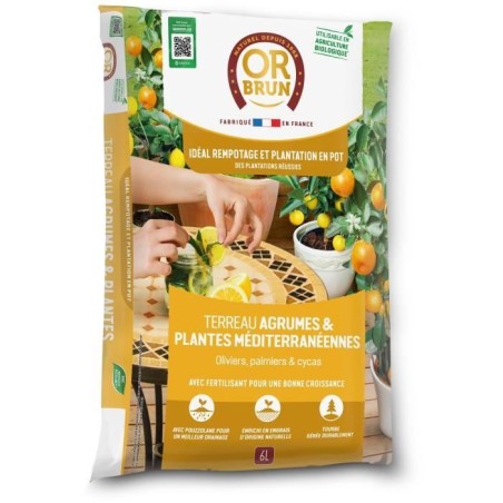 Terreau agrumes & Plantes méditerranéennes - OR BRUN - OBRTAGR6U - 6