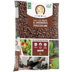 Paillage - OR BRUN - Pouzzolane - Pour pots et jardinieres - UAB - Sac