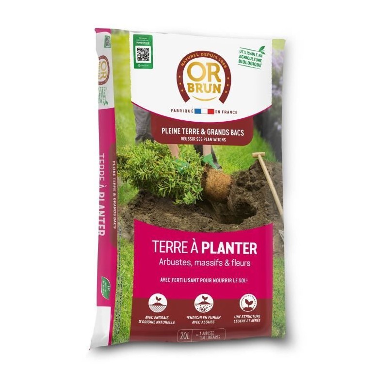 Terre a planter - OR BRUN - OBRTAP20N - 20 L Terre a planter - OR BRUN - OBRTAP20N - 20 L