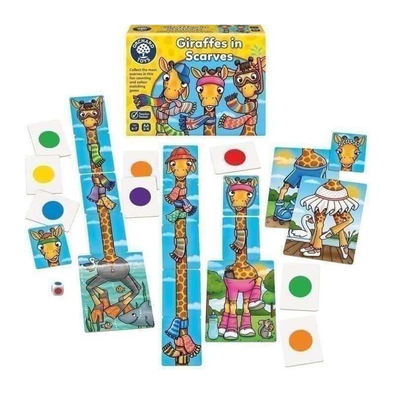 Les girafes et leurs foulards colorés - ORCHARD Les girafes et leurs foulards colorés - ORCHARD