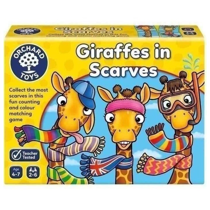 Les girafes et leurs foulards colorés - ORCHARD Les girafes et leurs foulards colorés - ORCHARD
