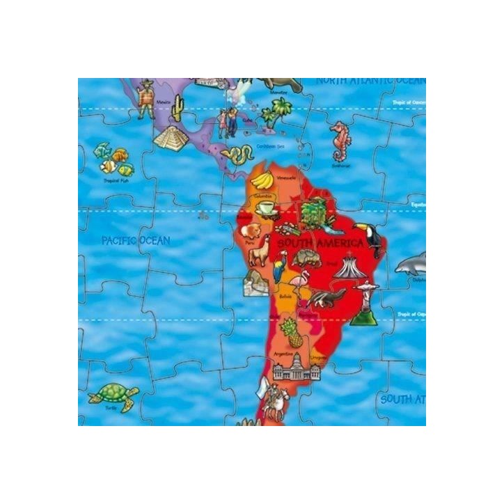 Carte du monde - Puzzle - ORCHARD Carte du monde - Puzzle - ORCHARD