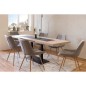 Table a manger extensible ORLANDO - Rectangulaire - style industriel - Décor chene sonoma -8/10 personnes - 120-200 x P 80 x H