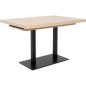 Table a manger extensible ORLANDO - Rectangulaire - style industriel - Décor chene sonoma -8/10 personnes - 120-200 x P 80 x H