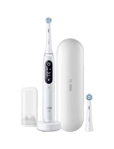 Brosse a dents électrique - ORAL-B - iO 7N - 2 brossettes - Bluetooth - Blanc