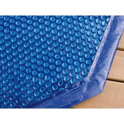 Bâche a bulles UBBINK pour piscine en bois Ø360 cm - Bleu - Conserve