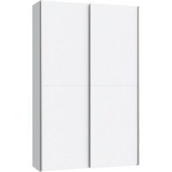 Armoire 2 portes coulissantes multifonction - Blanc mat - L120 x P41,6