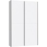 Armoire 2 portes coulissantes multifonction - Blanc mat - L120 x P41,6