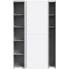Armoire 2 portes coulissantes multifonction - Blanc mat - L120 x P41,6