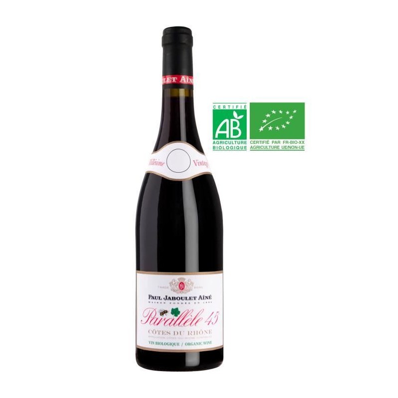 Maison Paul Jaboulet Ainé Parallele 45 Côtes du Rhône - Vin rouge d Maison Paul Jaboulet Ainé Parallele 45 Côtes du Rhône - Vin rouge d