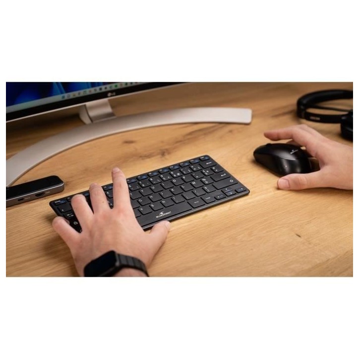 Pack Clavier Souris - BLUESTORK - PACK MINI - Sans Fil - Compact - Noir Pack Clavier Souris - BLUESTORK - PACK MINI - Sans Fil - Compact - Noir