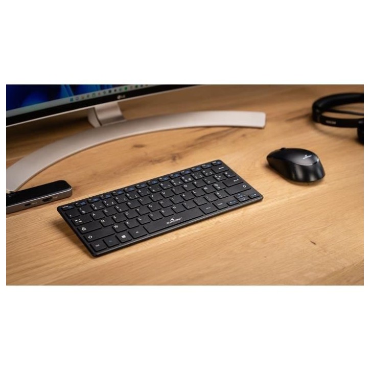 Pack Clavier Souris - BLUESTORK - PACK MINI - Sans Fil - Compact - Noir Pack Clavier Souris - BLUESTORK - PACK MINI - Sans Fil - Compact - Noir