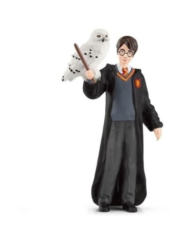 Harry et Hedwige, Figurine de l'univers Harry Potter, pour enfants des 6 ans, 4 x 2,5 x 10 cm - schleich 42633 WIZARDING WORLD