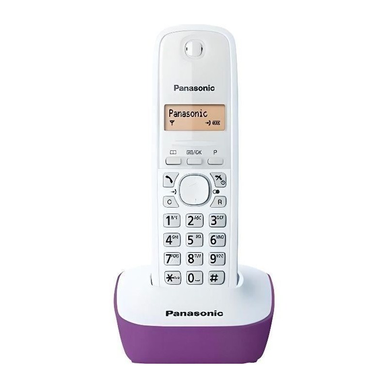 Panasonic KX-TG1611FRF | Téléphone Sans Fil, Base & Combiné, ID de Panasonic KX-TG1611FRF | Téléphone Sans Fil, Base & Combiné, ID de