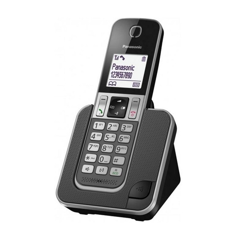 Panasonic KX-TGD310FRG Téléphone sans Fil Noir, Écran LCD, Réponde Panasonic KX-TGD310FRG Téléphone sans Fil Noir, Écran LCD, Réponde