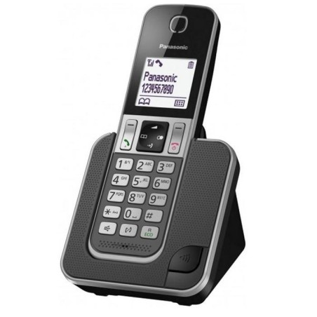 Panasonic KX-TGD310FRG Téléphone sans Fil Noir, Écran LCD, Réponde