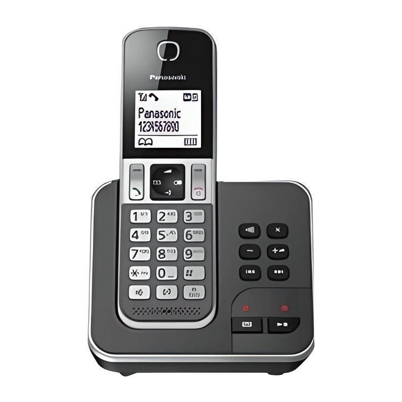 Panasonic KX-TGD320FRG Téléphone sans Fil Répondeur, Base et Combin Panasonic KX-TGD320FRG Téléphone sans Fil Répondeur, Base et Combin