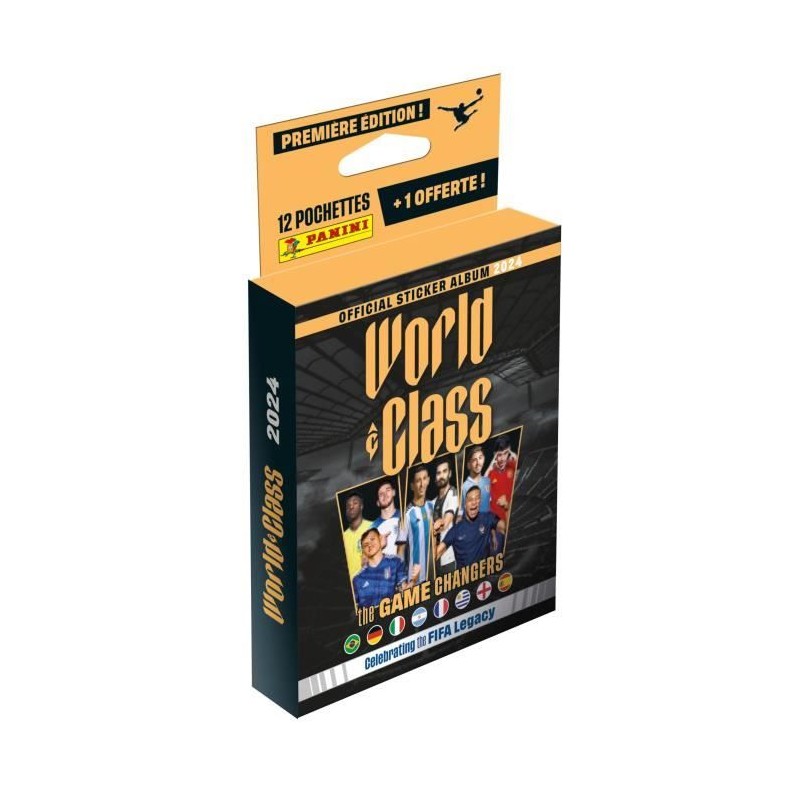 Blister de 13 pochettes - PANINI - FIFA WORLD CLASS 2024 STICKERS Blister de 13 pochettes - PANINI - FIFA WORLD CLASS 2024 STICKERS