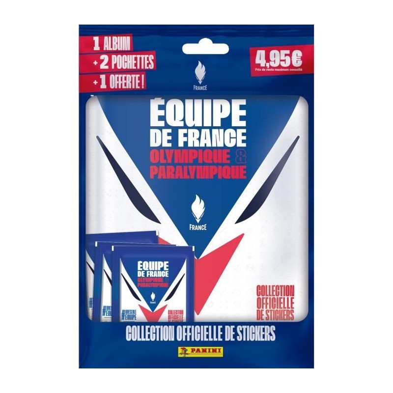 Album de stickers + pochettes - PANINI - JO 2024 Equipe de France Album de stickers + pochettes - PANINI - JO 2024 Equipe de France