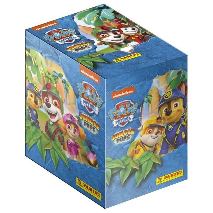 Boîte de 36 pochettes - PANINI - La Pat' Patrouille Mission Jungle - 180 stickers Boîte de 36 pochettes - PANINI - La Pat' Patrouille Mission Jungle - 180 stickers