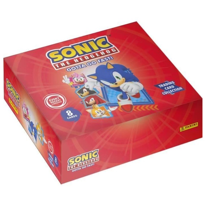 Boîte - PANINI - Sonic le hérisson Classic - 18 pochettes - 144 cartes Boîte - PANINI - Sonic le hérisson Classic - 18 pochettes - 144 cartes