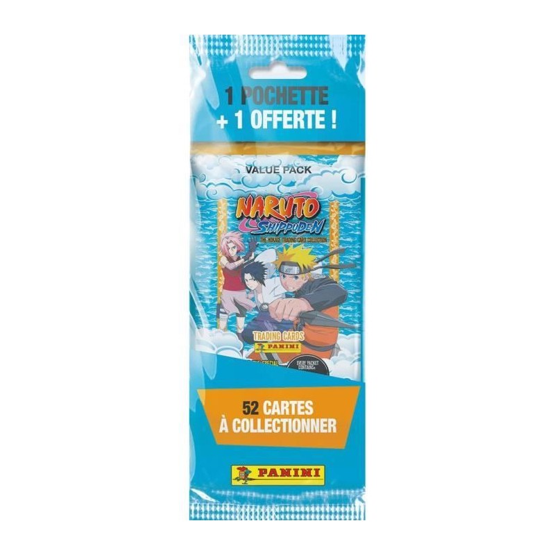 Fat pack 1 poch achetée + 1 offerte - PANINI - Naruto - 52 cartes Fat pack 1 poch achetée + 1 offerte - PANINI - Naruto - 52 cartes