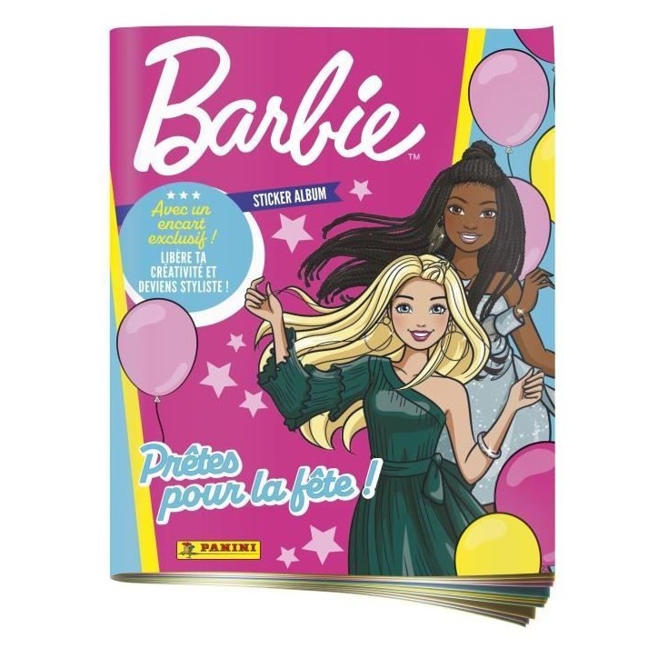 Album - PANINI - Barbie 65e Anniversaire - 192 stickers - Effets spéciaux inclus Album - PANINI - Barbie 65e Anniversaire - 192 stickers - Effets spéciaux inclus