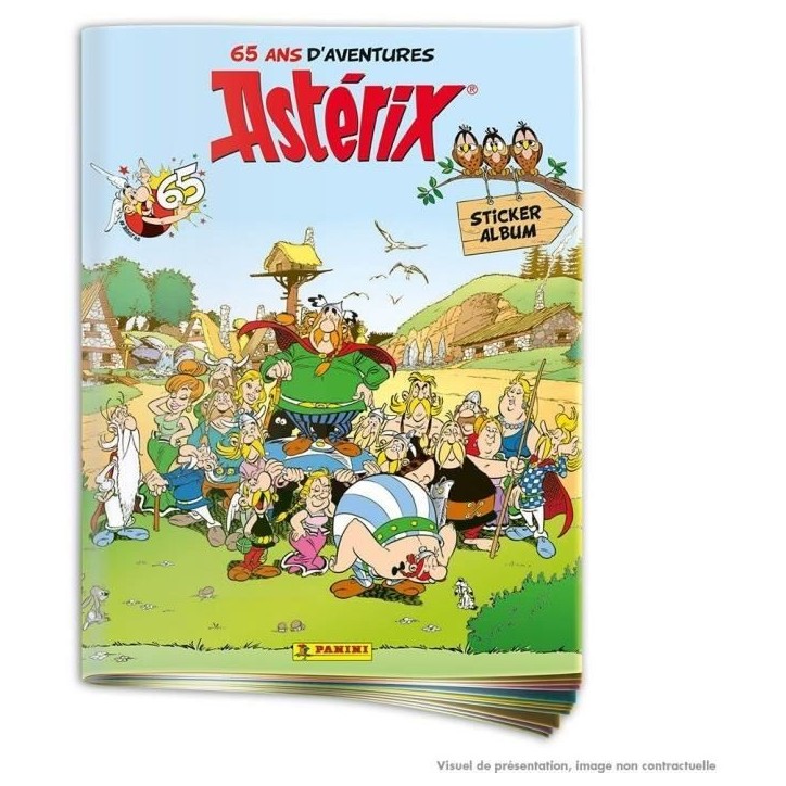 Album - PANINI - Astérix (65eme anniversaire) - 264 stickers, brillants et métal Album - PANINI - Astérix (65eme anniversaire) - 264 stickers, brillants et métal