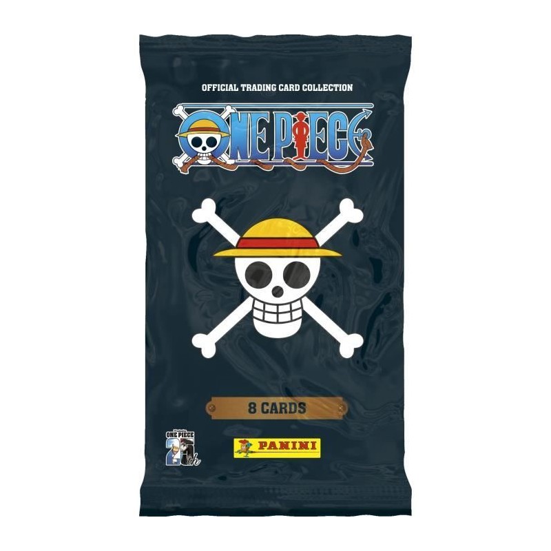 Blister - PANINI - One Piece TC 25e Anniversaire - 5 pochettes - 2 car Blister - PANINI - One Piece TC 25e Anniversaire - 5 pochettes - 2 car